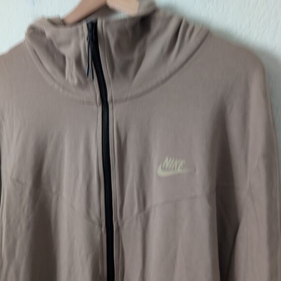 Nike Sportswear Tech Fleece Full Zip Light Brown Hoodie DX0822 Sweatshirt XXL - Picture 11 of 14